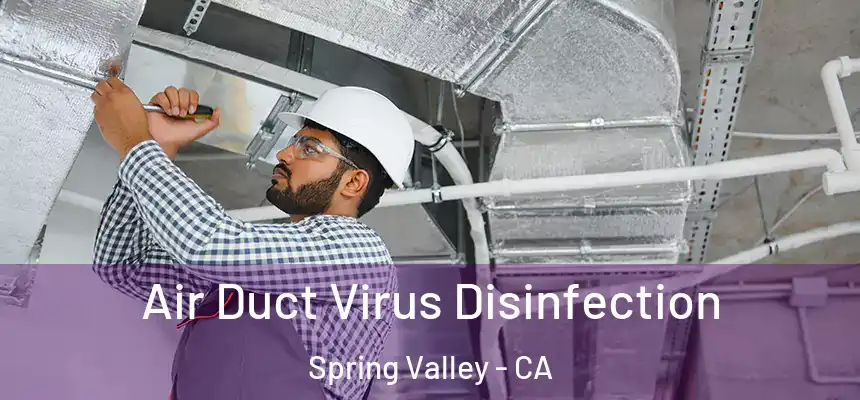 Air Duct Virus Disinfection Spring Valley - CA