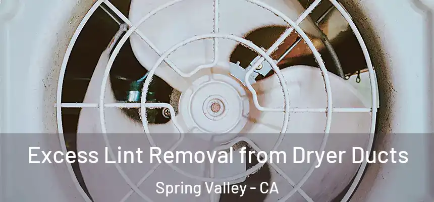 Excess Lint Removal from Dryer Ducts Spring Valley - CA